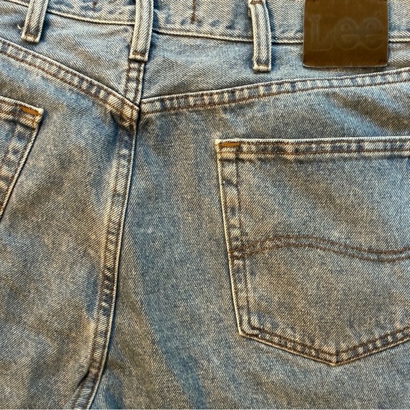 Vintage Lee Relaxed Fit Jeans 40x30 Light Wash USA Authentic 100% Cotton Denim - Picture 9 of 15